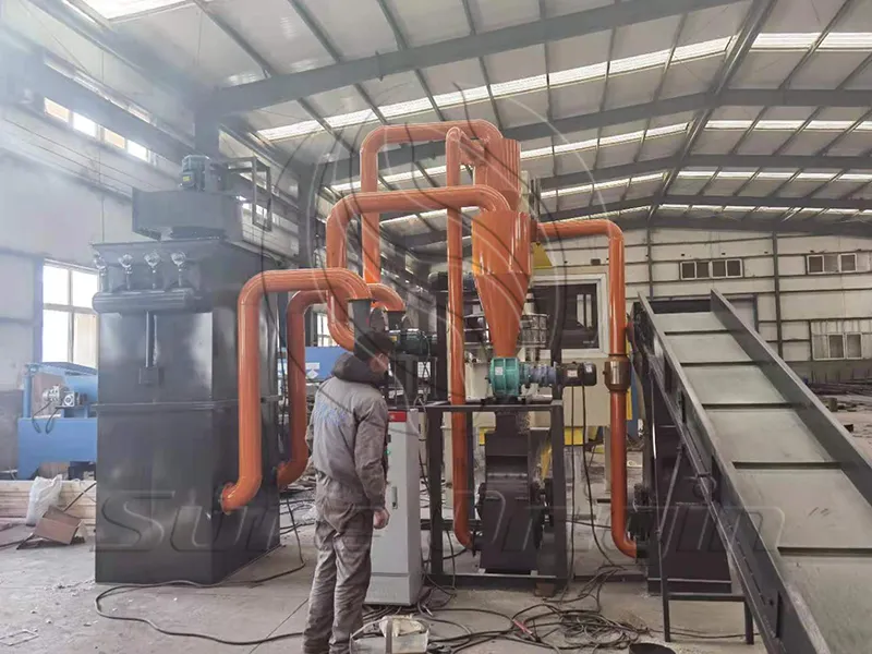 Máquina de reciclaje de placas PCB de desecho de 400-600 kg/h vendida a Bélgica