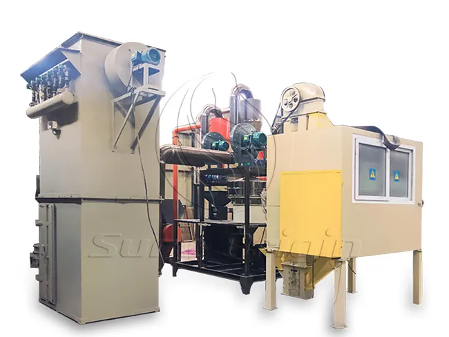 Máquina separadora de aluminio y plástico