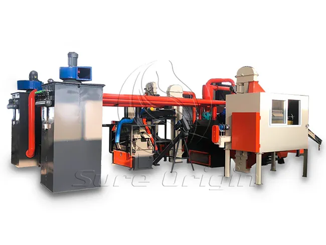 Máquina para reciclar cables de cobre desechados